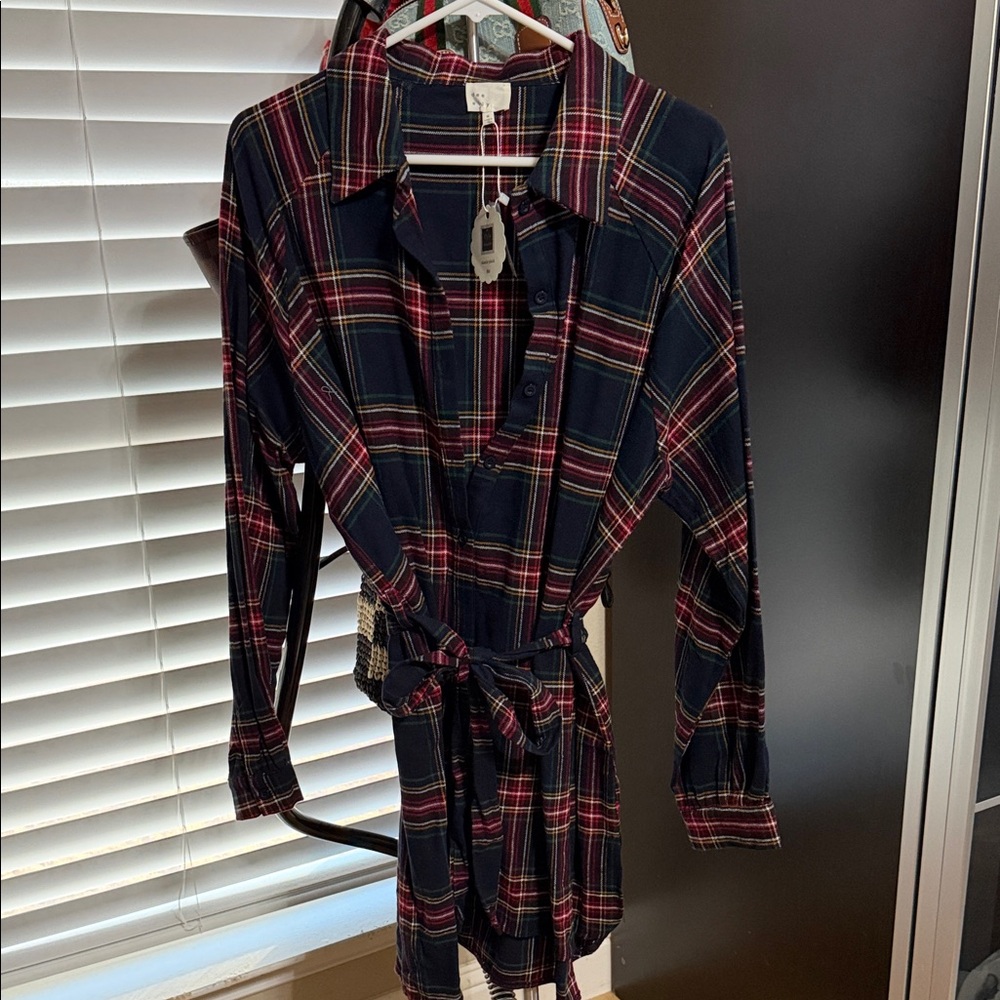 Plaid Shirt Dress